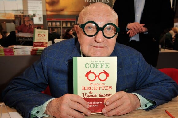 Jean-Pierre Coffe - 33e Salon Du Livre Porte de Versailles a Paris, le 23 mars 2013. Personnage chéri de la gastronomie et du PAF, il est mort à 78 ans le 29 mars 2016 chez lui à Lanneray (Eure-et-Loir).