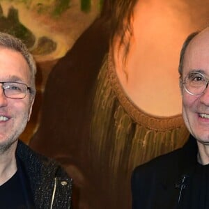 Exclusif - Philippe Geluck, Laurent Ruquier - Vernissage de l'exposition "L'Art et Le Chat" de Philippe Geluck au Musée en Herbe à Paris, le 10 février 2016. © Giancarlo Gorassini/Bestimage