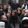 Zineb El Rhazoui lors de la la marche républicaine pour Charlie Hebdo, le 11 janvier - Paris
