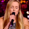 Louisa Rose et Thibaut dans The Voice 6 sur TF1, le 2 avril 2016.