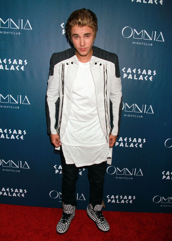 Justin Bieber célèbre son anniversaire (21 ans) au "Omnia Nightclub" à Las Vegas, le 15 mars 2015. 