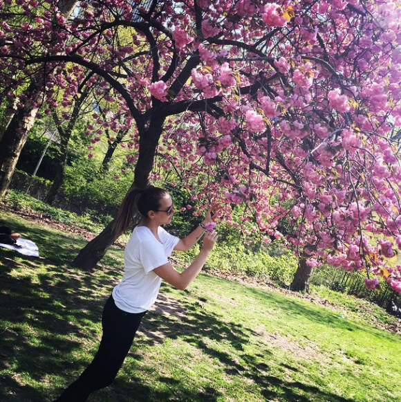 Pauline Ducruet à Central Park à New York au printemps 2015, photo Instagram.