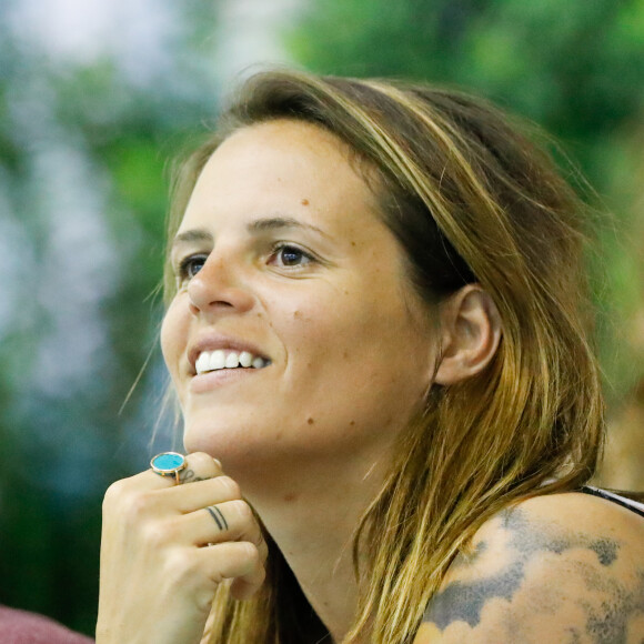 Laure Manaudou lors des Championnats de France de natation à Montpellier, le 3 avril 2016.