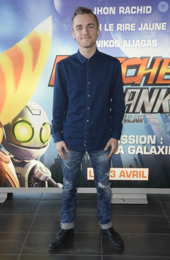 Squeezie à l'avant-première du film "Ratchet et Clank" au cinéma MK2 Bibliothèque à Paris le 3 avril 2016. © Guirec Coadic / Bestimage