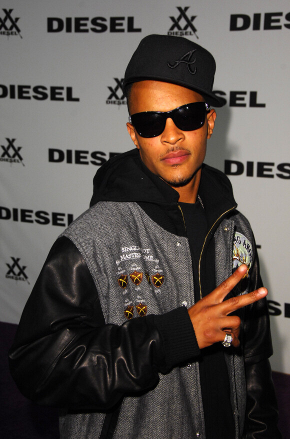 Le rappeur T.I. à la soirée d'anniversaire de la marque Diesel à New York, le 11 octobre 2008