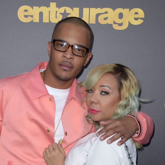 Le rappeur T.I. et sa femme Tameka Cottle à la première de Entourage à Los Angeles, le 1er juin 2015