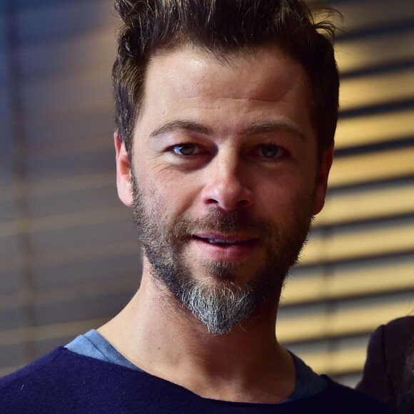 Christophe Maé, Grand Prix de l'UNAC 2015 pour la chanson "Tombé Sous Le Charme" lors de la remise du prix de l'UNAC 2015 à la Sacem à Paris, le 16 mars 2015