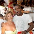  Marcel Desailly et sa femme Virginie au Nikki Beach à Saint-Tropez en juillet 2009. 