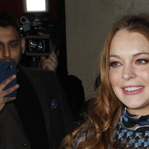 Lindsay Lohan à la soirée des Asian Awards à Grosvenor House à Londres le 8 avril 2016