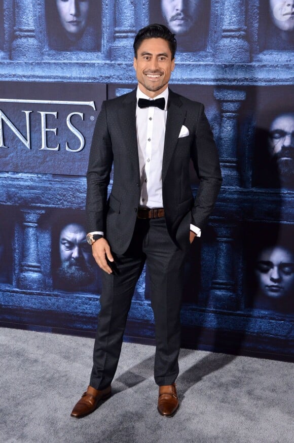 Joe Naufahu - Soirée de lancement de la 6e saison de Game of Thrones, le 10 avril 2016 à Los Angeles.