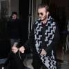La famille Beckham à la sortie du restaurant Balthazar à New York, après le défilé de mode de Victoria Beckham. Le 14 février 2016