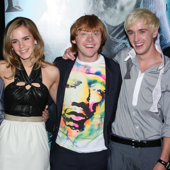 Daniel Radcliffe, Emma Watson, Rupert Grint, Tom Felton à New York, le 9 juillet 2009.
