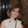 L'actrice Emma Watson illumine l'Empire State Building pour la journée internationale de la femme à New York le 8 mars 2016. © Bryan Smith via ZUMA Wire / Bestimage