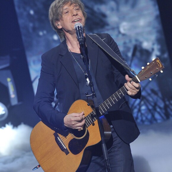 Jean-Louis Aubert à l'enregistrement de l'émission "La Chanson de l'année" au Zénith de Paris le 13 juin 2014