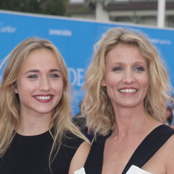 Alexandra Lamy et sa fille Chloé Jouannet - Cérémonie d'ouverture du 40e Festival du cinema americain de Deauville le 5 septembre 2014.