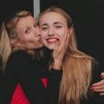 Alexandra Lamy avec sa fille Chloé (photo postée le 31 mars 2016)