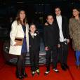Joyce Jonathan et sa famille - Vernissage de "James Bond 007 l'exposition - 50 ans de style Bond" à la grande Halle de la Villette à Paris, le 14 avril 2016. © Veeren/Bestimage