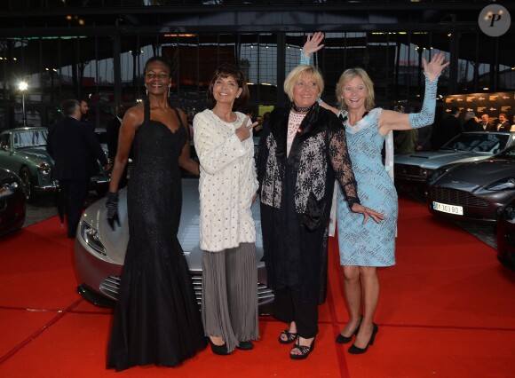 Rémy Julienne, Catherine Serre, Nicaise Jean Louis, Béatrice Libert, Irka Bochenko - Vernissage de "James Bond 007 l'exposition - 50 ans de style Bond" à la grande Halle de la Villette à Paris, le 14 avril 2016. © Veeren/Bestimage