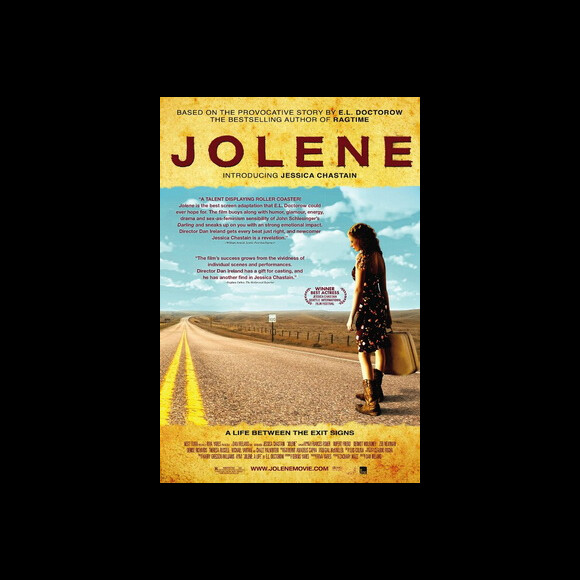 Affiche de Jolene, film de Dan Ireland qui révéla en 2008 Jessica Chastain. Le cinéaste canadien est mort à 57 ans le 14 avril 2016.