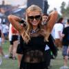 Paris Hilton  lors du premier jour du festival de musique de Coachella en Californie à Indio le 16 Avril 2016.