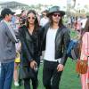 Cisco Adler et sa femme Barbara Adler lors du premier jour du festival de musique de Coachella en Californie à Indio le 16 Avril 2016.