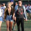 Olivia Holt et son petit ami Ray Kearin lors du festival Coachella, le 15 avril 2016