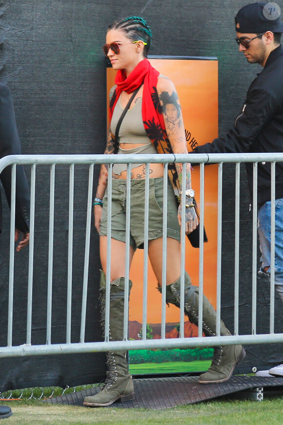 Ruby Rose lors du festival Coachella, le 15 avril 2016