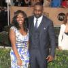 Idris Elba et sa fille Isan lors des 22ème "Annual Screen Actors Guild Awards" à Los Angeles le 30 janvier 2016.