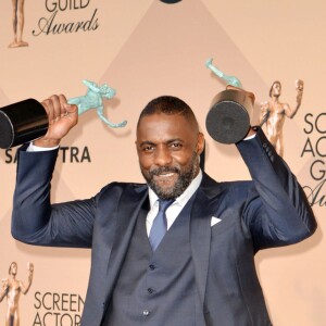 Idris Elba - Célébrités lors des 22ème "Annual Screen Actors Guild Awards" à Los Angeles. © CPA /BESTIMAGE