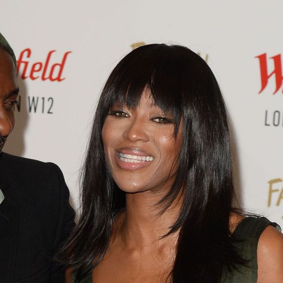 Idris Elba et Naomi Campbell  à la soirée caritative "Fashion For Relief" de Naomi Campbell à Londres, le 27 novembre 2014