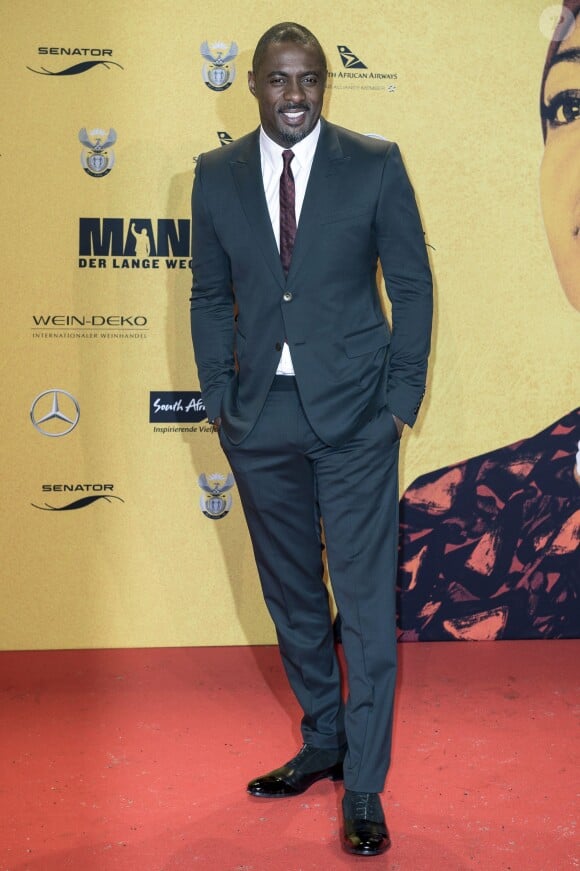 Idris Elba à la Premiere du film "Mandela : Un long chemin vers la liberte" a Berlin. Le 28 janvier 2014