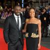 Idris Elba et Naomie Harris à la Premiere du film "Mandela: Long Walk To Freedom" au Odeon Leicester Square a Londres le 5 decembre 2013.