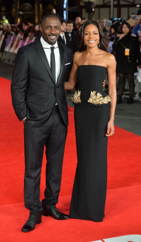 Idris Elba et Naomie Harris à la Premiere du film "Mandela: Long Walk To Freedom" au Odeon Leicester Square a Londres le 5 decembre 2013.