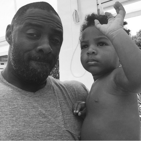 Idris Elba et son fils Winston. Photo publiée sur Instagram en 2015
