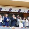 Le prince Albert II et la princesse Charlene de Monaco ont applaudi la victoire de Rafael Nadal en finale du Monte-Carlo Rolex Masters 2016 face à Gaël Monfils au Monte-Carlo Country Club à Roquebrune-Cap-Martin, le 17 avril 2016. © Claudia Albuquerque/Bestimage