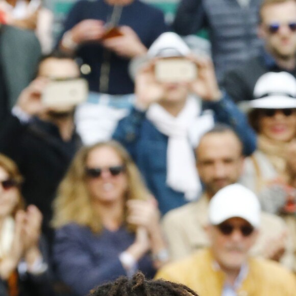 Rafael Nadal et Gaël Monfils s'affrontaient en finale du Monte-Carlo Rolex Masters 2016 au Monte-Carlo Country-Club à Roquebrune-Cap-Martin, le 17 avril 2016. L'Espagnol s'est imposé en trois sets, remportant pour la neuvième fois le tournoi monégasque © Claudia Albuquerque/Bestimage