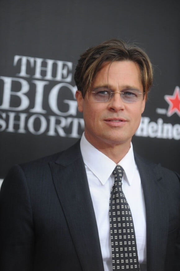Brad Pitt à l'avant-premire du film "The Big Short" à New York le 23 novembre 2015
