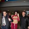 Kendall Jenner arrive à l'aéroport Roissy-Charles-de-Gaulle à Roissy, le 18 avril 2016.