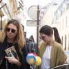 Kendall Jenner arrive au 31, rue Cambon dans le 1er arrondissement, adresse de la maison Chanel. Paris, le 20 avril 2016.