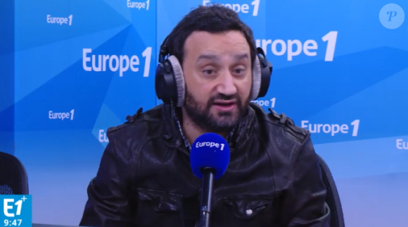 L'animateur Cyril Hanouna dans "Le Grand direct des médias" sur Europe 1. Le 21 avril 2016.