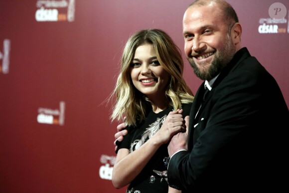 Louane Emera, François Damiens - Photocall lors de la 41e cérémonie des Cesar au théâtre du Châtelet à Paris, le 26 février 2016. © Borde-Jacovides/Bestimage