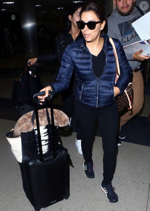 Eva Longoria à l'aéroport de Los Angeles. ©CPA/Bestimage