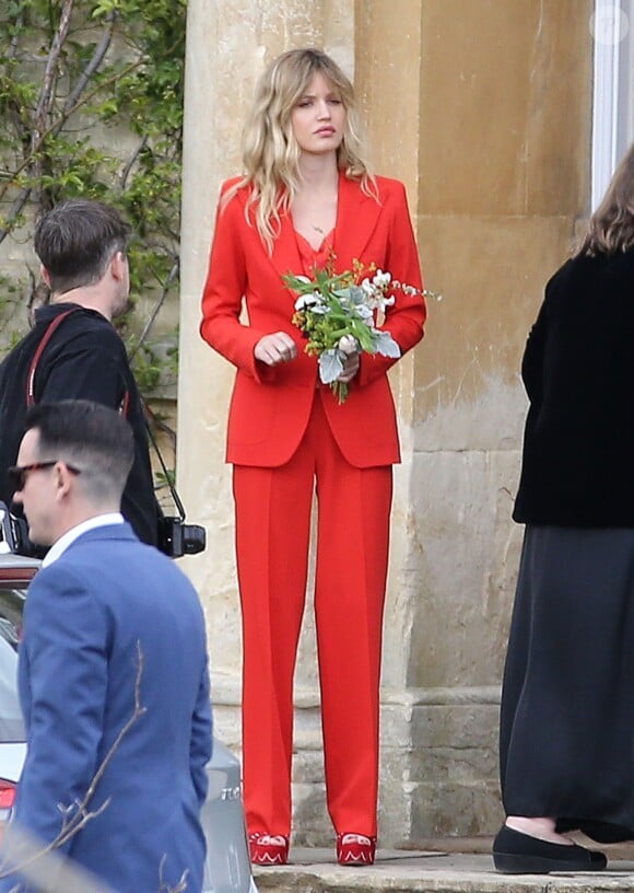 Georgia May Jagger - Mariage de James Jagger et Anushka Sharma à Chipping Norton dans Oxfordshire, en Angleterre, le 23 avril 2016