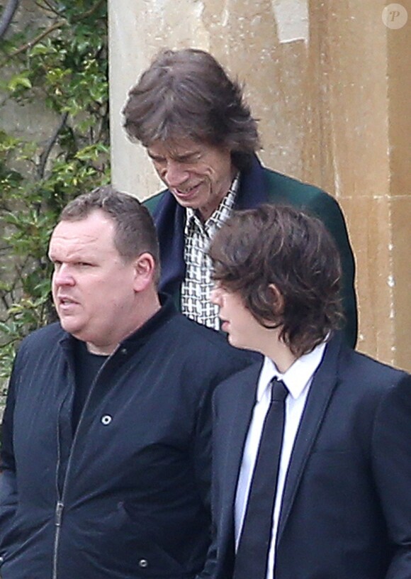 Mick Jagger - Mariage de James Jagger et Anushka Sharma à Chipping Norton dans Oxfordshire, en Angleterre, le 23 avril 2016
