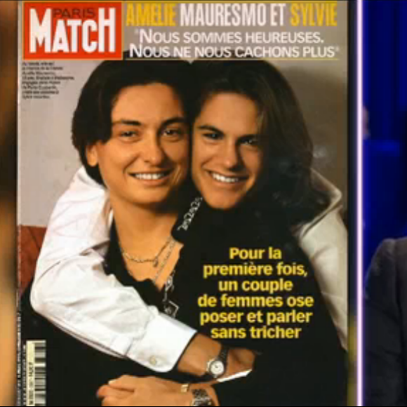 Amélie Mauresmo évoque son coming out dans "On n'est pas couché" sur France 2, le 23 avril 2016.