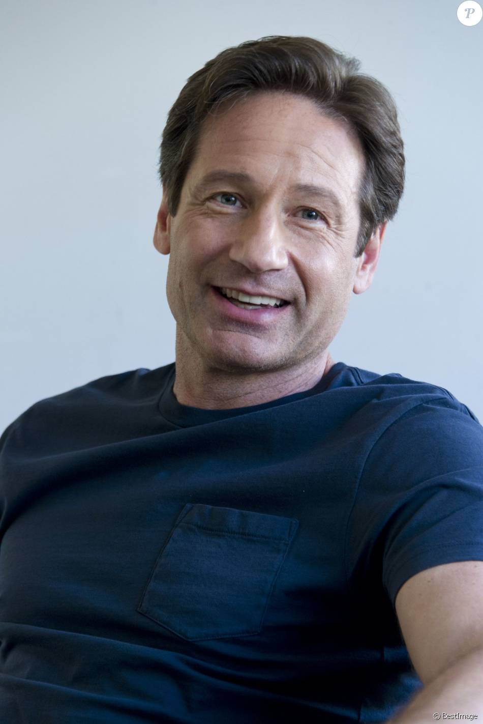 David Duchovny - Les acteurs de la série &quot; X-Files &quot; en conférence de presse aux studios North Shore à Vancouver le 9 août 2015