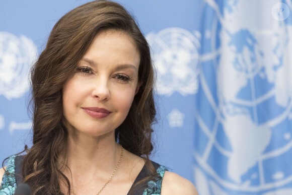 Conférence de presse de Ashley Judd pour sa nomination comme ambassadrice de bonne volonté pour l'UNFPA, le fond des Nations-Unis pour la population à New York le 15 mars 2016.