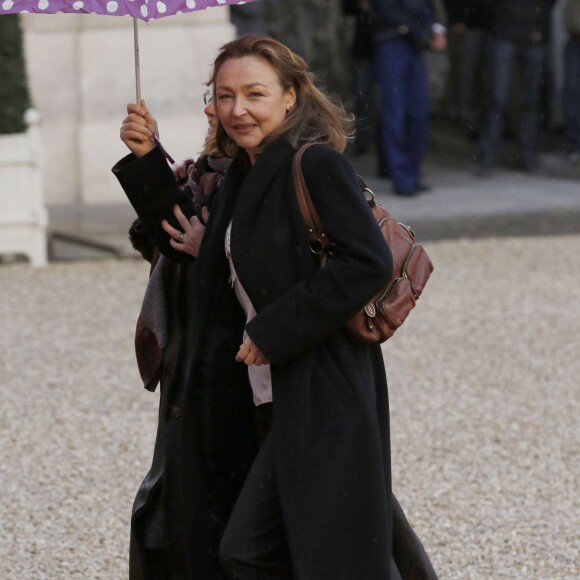 Catherine Frot - Dîner d'Etat en l'honneur du gouverneur australien Peter Cosgrove au palais de l'Elysée à Paris, le 26 avril 2016. © Alain Guizard/Bestimage