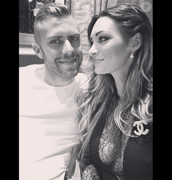 Emilie Nef Naf et le fooballeur Jérémy Ménez lorsqu'ils étaient encore en couple. Juin 2014