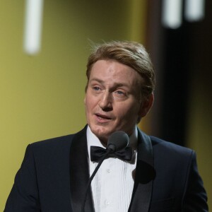 Benoît Magimel (César du meilleur acteur dans un second rôle pour le film "La tête haute") - 41e cérémonie des César au Théatre du Chatelet à Paris le 26 février 2016